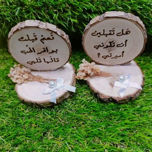 خشب طبيعي دائري